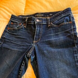 Lucky Brand Blue Skinny Jeans with Natural Fading
